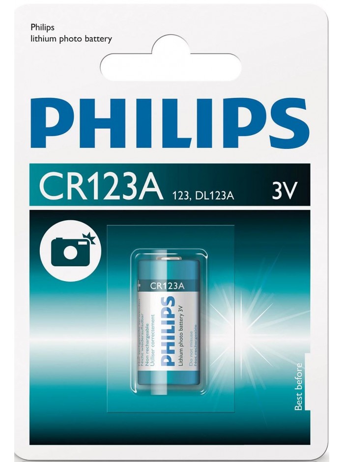 PHILIPS CR123A Lithium Battery - PHILIPS 