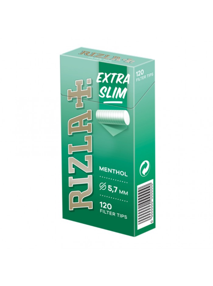Rizla MENTHOL Extra Slim Filter Tips 1 Pack of 120